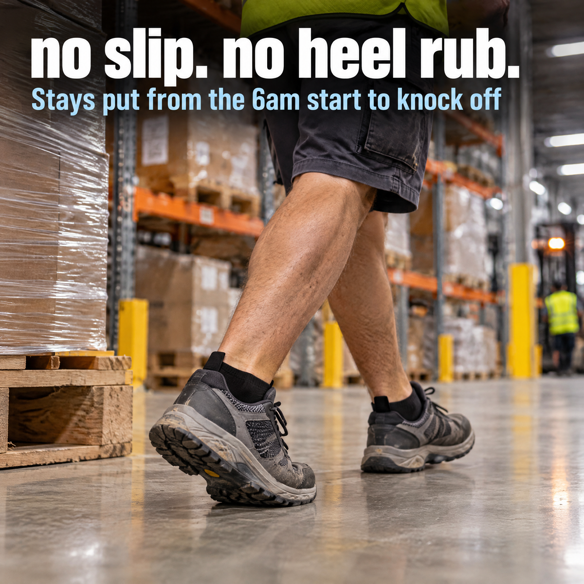 Safety joggers have even less cushion than boots.