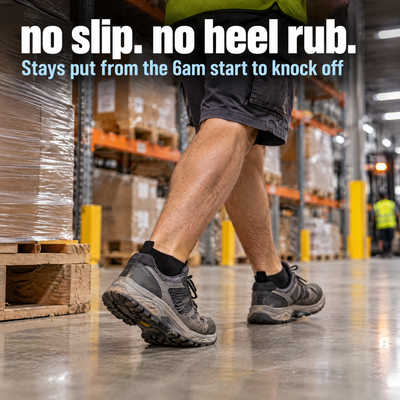 No slip, no heel rub